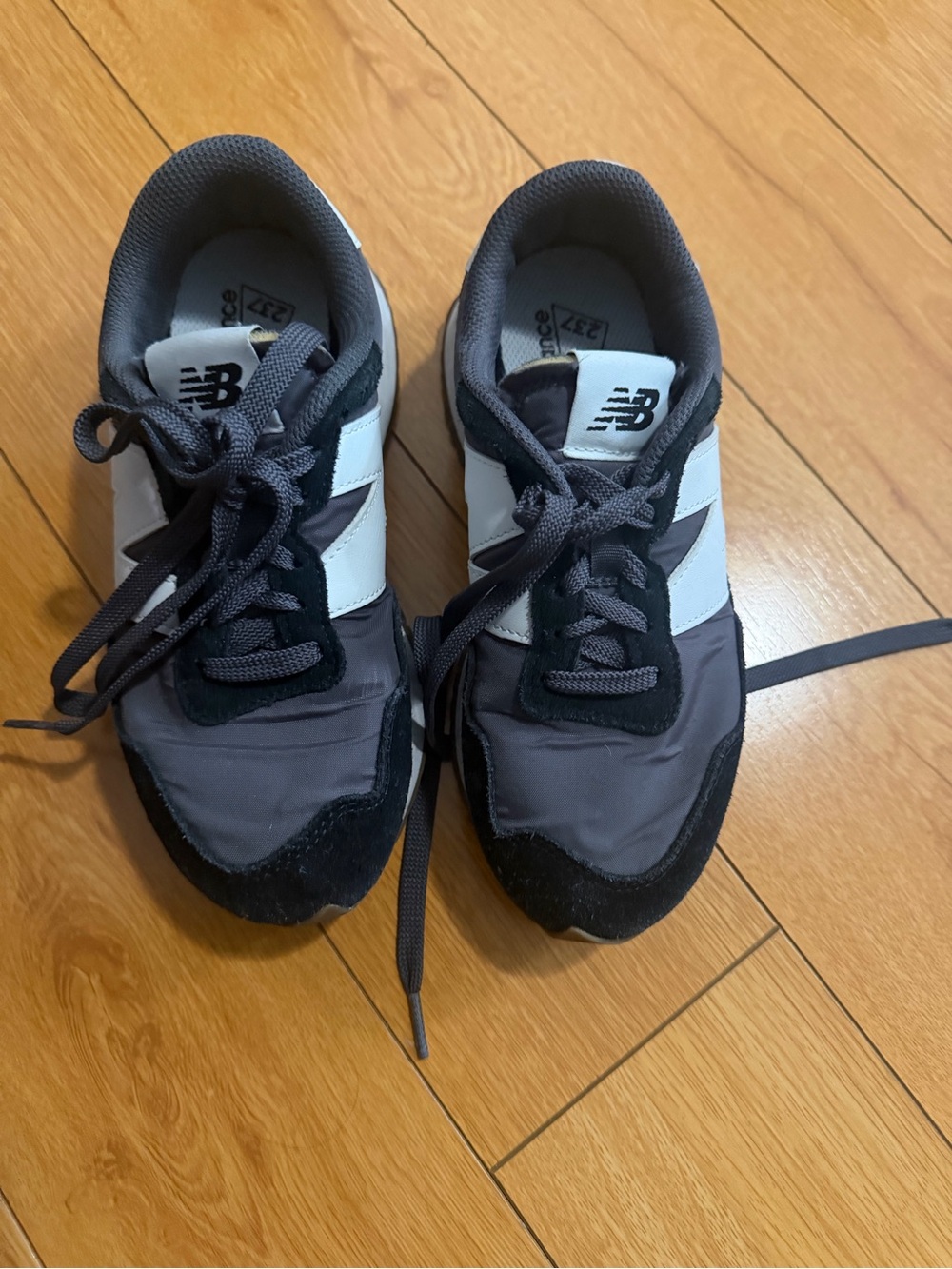 New Balance Gray, White & Black Retro Runner Sneakers